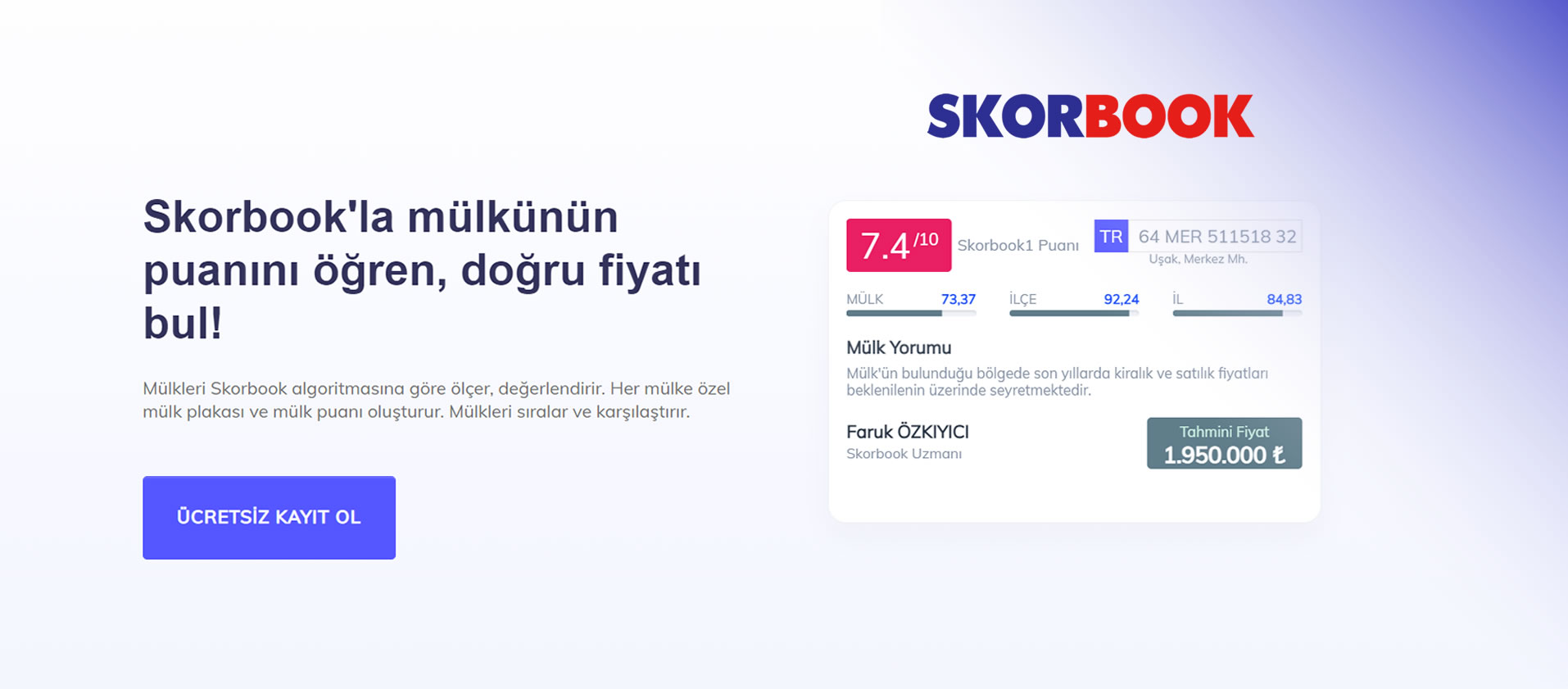 Skorbook Real Estate Software Project - istanbul