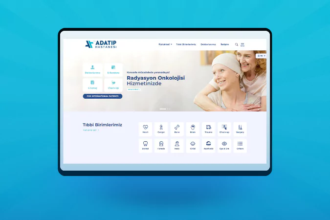 Sakarya Özel Ada Tıp Hastanesi Sağlık Turizm Web Sitesi Tasarımı
