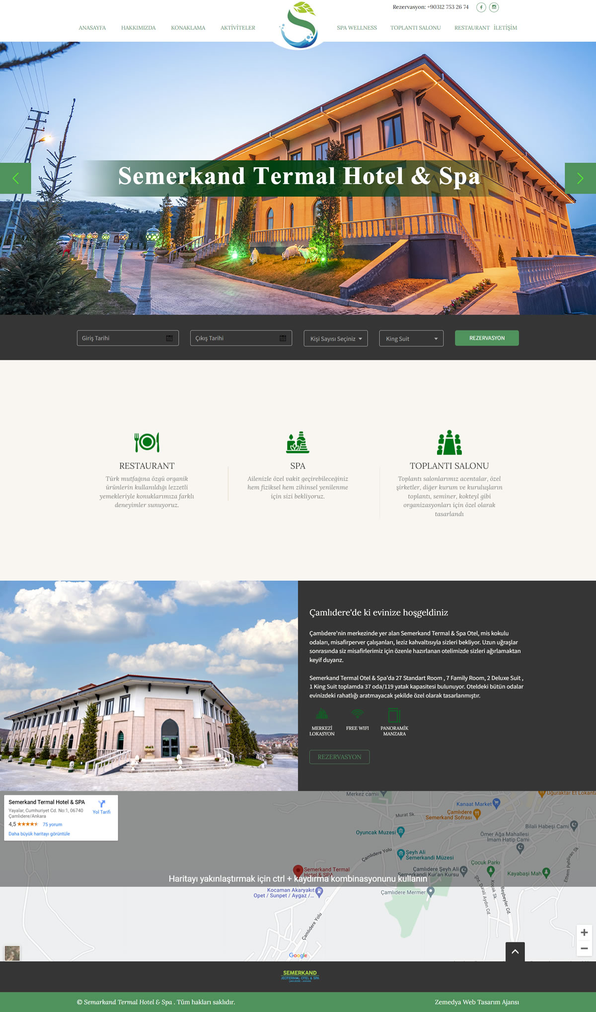 Otel, Pansiyon, Apart, Villa Kiralama web sitesi tasarımı