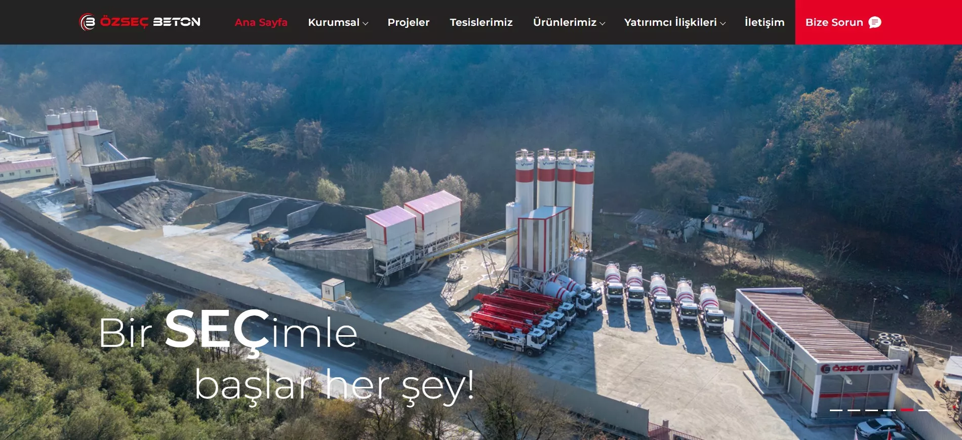 Özseç Beton Web Sitesi